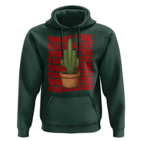 Funny What The Fucculent Hoodie Cactus Succulents Plants Gardening - Wonder Print Shop