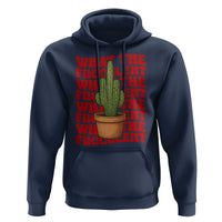 Funny What The Fucculent Hoodie Cactus Succulents Plants Gardening - Wonder Print Shop
