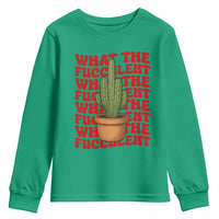 Funny What The Fucculent Youth Sweatshirt Cactus Succulents Plants Gardening - Wonder Print Shop