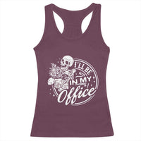 Funny Garden I Will Be In My Office Racerback Tank Top Gardening Fathers Day - Wonder Print Shop
