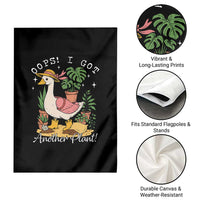 Funny Oops I Got Another Plant Garden Flag Silly-Goose Gardener Plant Lady - Wonder Print Shop