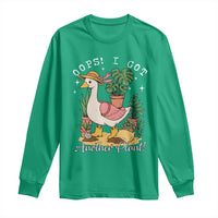 Funny Oops I Got Another Plant Long Sleeve Shirt Silly-Goose Gardener Plant Lady - Wonder Print Shop
