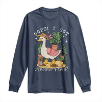 Funny Oops I Got Another Plant Long Sleeve Shirt Silly-Goose Gardener Plant Lady - Wonder Print Shop