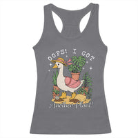 Funny Oops I Got Another Plant Racerback Tank Top Silly-Goose Gardener Plant Lady - Wonder Print Shop