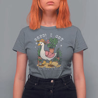 Funny Oops I Got Another Plant T Shirt For Women Silly-Goose Gardener Plant Lady - Wonder Print Shop