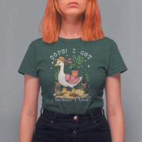Funny Oops I Got Another Plant T Shirt For Women Silly-Goose Gardener Plant Lady - Wonder Print Shop