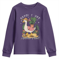 Funny Oops I Got Another Plant Youth Sweatshirt Silly-Goose Gardener Plant Lady - Wonder Print Shop