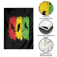 Three Birds Rasta Jamaica Reggae Music Garden Flag - Wonder Print Shop