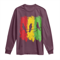 Three Birds Rasta Jamaica Reggae Music Long Sleeve Shirt - Wonder Print Shop