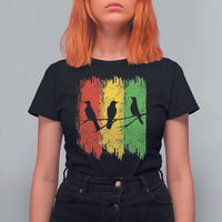 Three Birds Rasta Jamaica Reggae Music T Shirt For Women - Wonder Print Shop