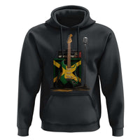 Reggae Guitar Jamaican Flag Amp Microphone Music Lover Hoodie - Wonder Print Shop
