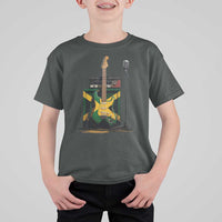 Reggae Guitar Jamaican Flag Amp Microphone Music Lover T Shirt For Kid - Wonder Print Shop