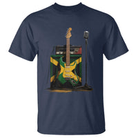 Reggae Guitar Jamaican Flag Amp Microphone Music Lover T Shirt - Wonder Print Shop