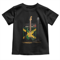 Reggae Guitar Jamaican Flag Amp Microphone Music Lover Toddler T Shirt - Wonder Print Shop