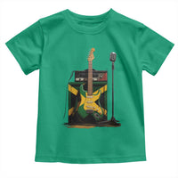 Reggae Guitar Jamaican Flag Amp Microphone Music Lover Toddler T Shirt - Wonder Print Shop