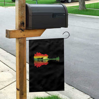 Reggae Music Guitar Lake Shadow Jamaica Rasta Garden Flag - Wonder Print Shop