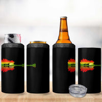 Reggae Music Guitar Lake Shadow Jamaica Rasta 4 in 1 Can Cooler Tumbler - Wonder Print Shop