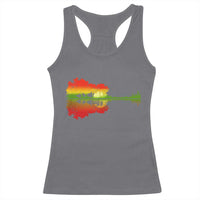 Reggae Music Guitar Lake Shadow Jamaica Rasta Racerback Tank Top - Wonder Print Shop