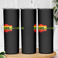 Reggae Music Guitar Lake Shadow Jamaica Rasta Skinny Tumbler - Wonder Print Shop