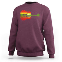 Reggae Music Guitar Lake Shadow Jamaica Rasta Sweatshirt - Wonder Print Shop