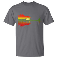 Reggae Music Guitar Lake Shadow Jamaica Rasta T Shirt - Wonder Print Shop