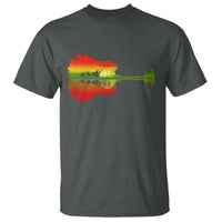 Reggae Music Guitar Lake Shadow Jamaica Rasta T Shirt - Wonder Print Shop