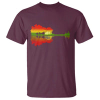 Reggae Music Guitar Lake Shadow Jamaica Rasta T Shirt - Wonder Print Shop