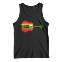 Reggae Music Guitar Lake Shadow Jamaica Rasta Tank Top - Wonder Print Shop