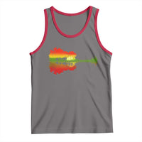 Reggae Music Guitar Lake Shadow Jamaica Rasta Tank Top - Wonder Print Shop