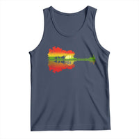Reggae Music Guitar Lake Shadow Jamaica Rasta Tank Top - Wonder Print Shop