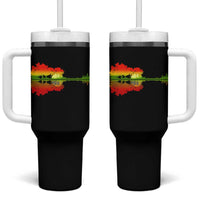 Reggae Music Guitar Lake Shadow Jamaica Rasta Tumbler With Handle - Wonder Print Shop