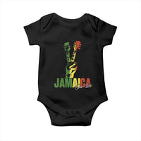 Jamaica One Love Reggae Music Baby Onesie Rasta Peace Hand Guitar - Wonder Print Shop