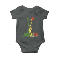 Jamaica One Love Reggae Music Baby Onesie Rasta Peace Hand Guitar - Wonder Print Shop