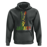 Jamaica One Love Reggae Music Hoodie Rasta Peace Hand Guitar - Wonder Print Shop