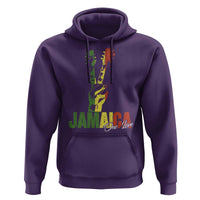Jamaica One Love Reggae Music Hoodie Rasta Peace Hand Guitar - Wonder Print Shop