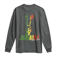 Jamaica One Love Reggae Music Long Sleeve Shirt Rasta Peace Hand Guitar - Wonder Print Shop