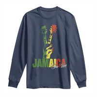 Jamaica One Love Reggae Music Long Sleeve Shirt Rasta Peace Hand Guitar - Wonder Print Shop
