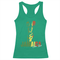 Jamaica One Love Reggae Music Racerback Tank Top Rasta Peace Hand Guitar - Wonder Print Shop