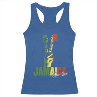 Jamaica One Love Reggae Music Racerback Tank Top Rasta Peace Hand Guitar - Wonder Print Shop