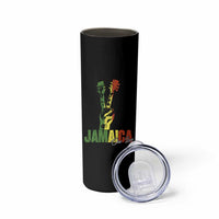 Jamaica One Love Reggae Music Skinny Tumbler Rasta Peace Hand Guitar - Wonder Print Shop