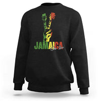 Jamaica One Love Reggae Music Sweatshirt Rasta Peace Hand Guitar - Wonder Print Shop