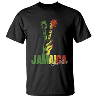 Jamaica One Love Reggae Music T Shirt Rasta Peace Hand Guitar - Wonder Print Shop
