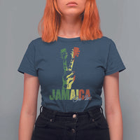 Jamaica One Love Reggae Music T Shirt For Women Rasta Peace Hand Guitar - Wonder Print Shop