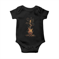 Nature Guitar Tree of Life Guitarist Artistic Roots Baby Onesie - Wonder Print Shop