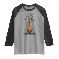 Nature Guitar Tree of Life Guitarist Artistic Roots Raglan Shirt - Wonder Print Shop