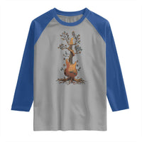 Nature Guitar Tree of Life Guitarist Artistic Roots Raglan Shirt - Wonder Print Shop