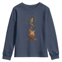 Nature Guitar Tree of Life Guitarist Artistic Roots Youth Sweatshirt - Wonder Print Shop