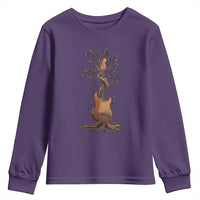 Nature Guitar Tree of Life Guitarist Artistic Roots Youth Sweatshirt - Wonder Print Shop