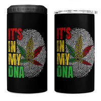 Funny Jamaica Rasta Cannabis Weed 4 in 1 Can Cooler Tumbler Its In My DNA - Wonder Print Shop