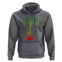 Reggae Music Guitar Rastafarian Roots Rasta Jamaican Hoodie - Wonder Print Shop